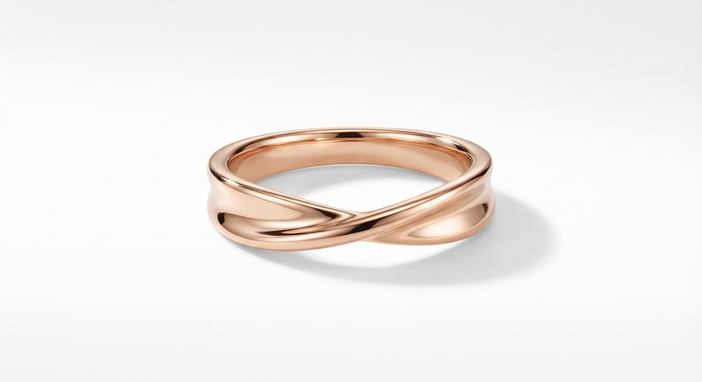 Rose Gold Twisted Band